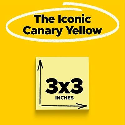 The Iconic Canary Yellow  
3x3 Inches