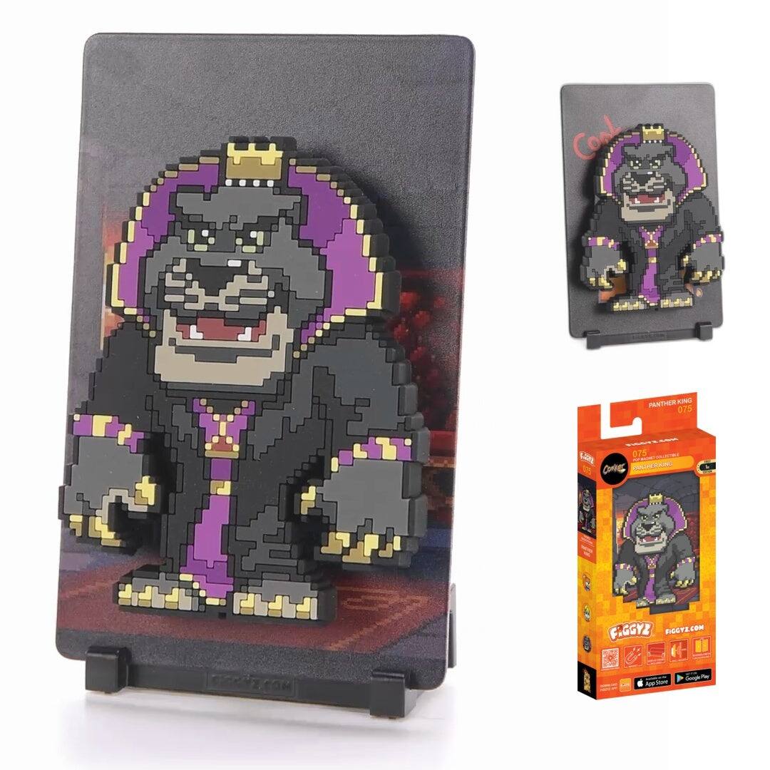 CosL PANTHER KUNO 075  
075 HANINE KINE OHE  
ZADDE FIGCTE.COM  
Cdd.cok  
App-Store  
Google Play  

PANTHER KING  
075  
FIGGYZ.COM