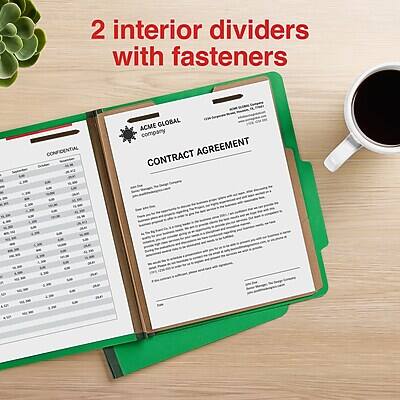 2 interior dividers with fasteners

ACME GLOBAL company

CONTRACT AGREEMENT

CONFIDENTIAL