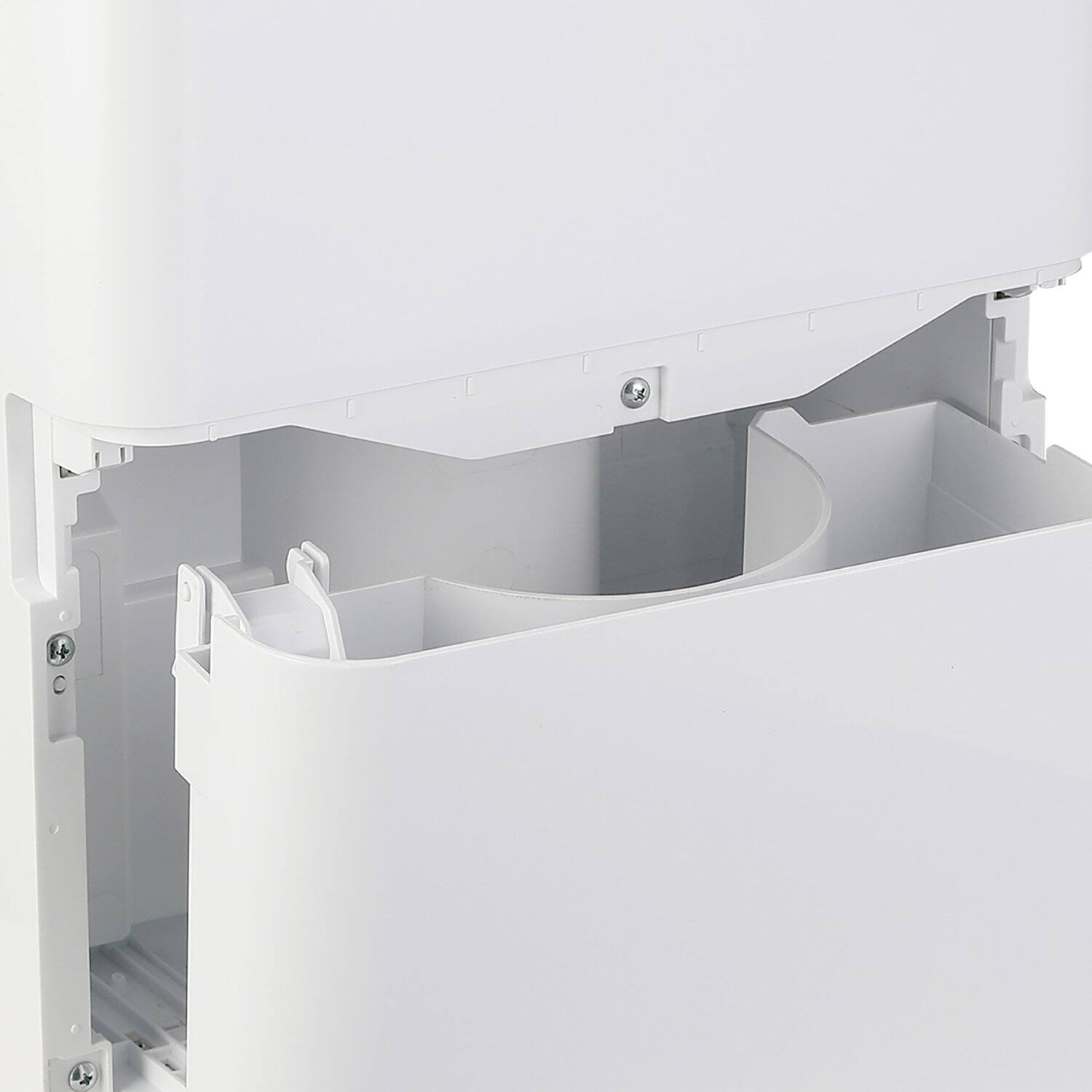 Alt View 9. Hisense - Hisense 35 Pint 3000 Sq. Ft. 8 quarts Bucket Capacity Compact Dehumidifier with Slide-Out Bucket - White.