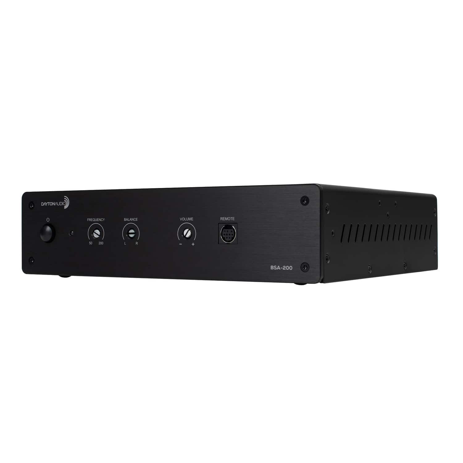 Dayton Audio - 230-watt-rms 2.0-channel Bridgeable Amplifier With Remote For Use With Bass Shakers - Black