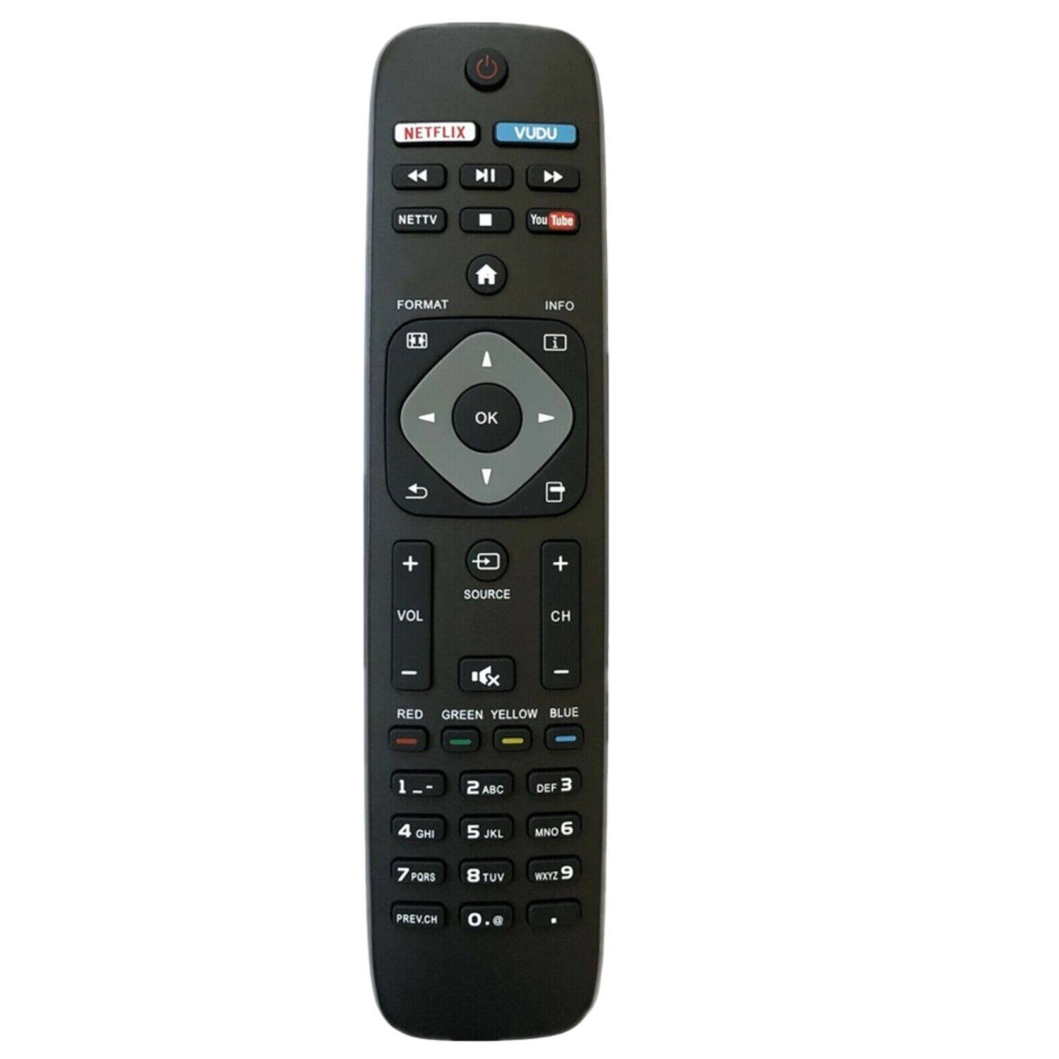 Home Collection - Universal Philips TV Remote Control for All LCD, LED, Smart TVs with Netflix, Vudu, YouTube Keys