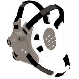 Cliff Keen - F5 Tornado Wrestling Headgear - Silver/White/Black
