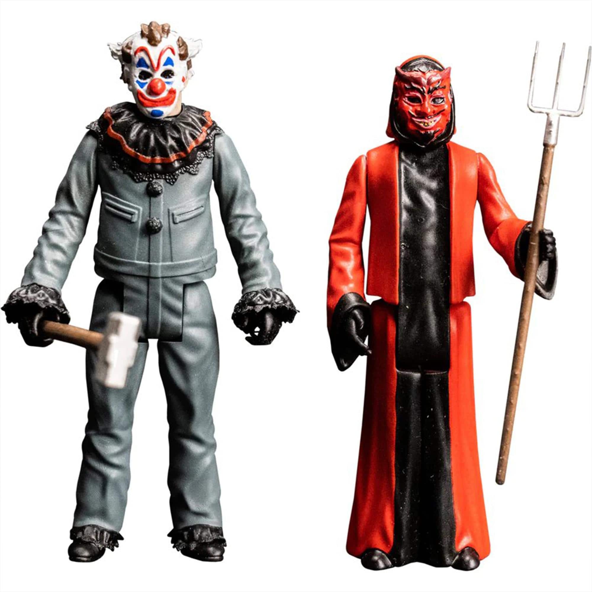 Trick or Treat Studios - Haunt 3.75 Inch Action Figure 2-Pack | Clown & Devil - Red