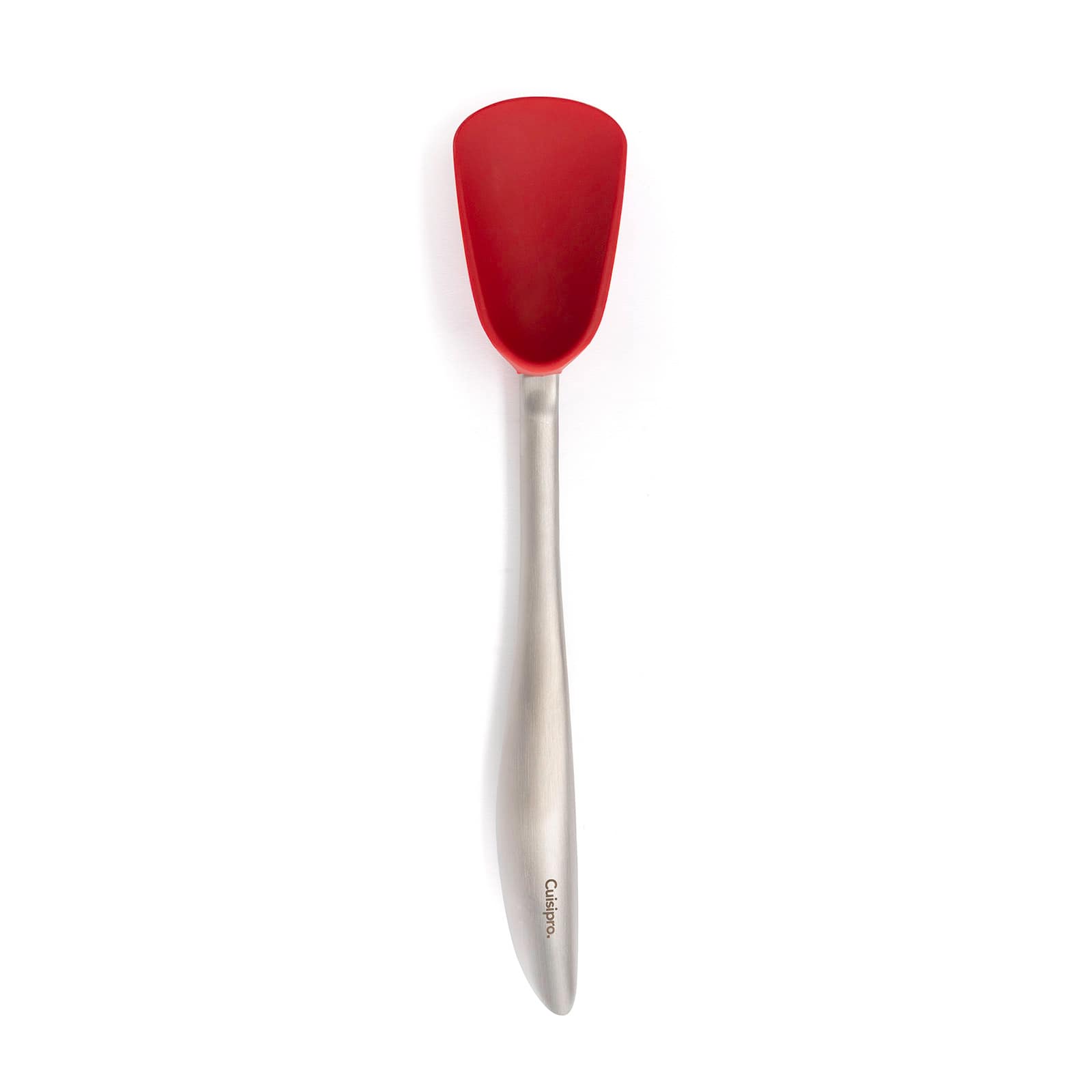Cuisipro - Silicone and Stainless Steel 11.5-Inch Spoon - Red