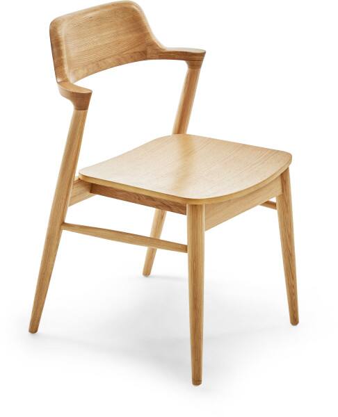 Angle. Adore Decor - Adore Decor Madison Dining Chair, Beige - Beige.