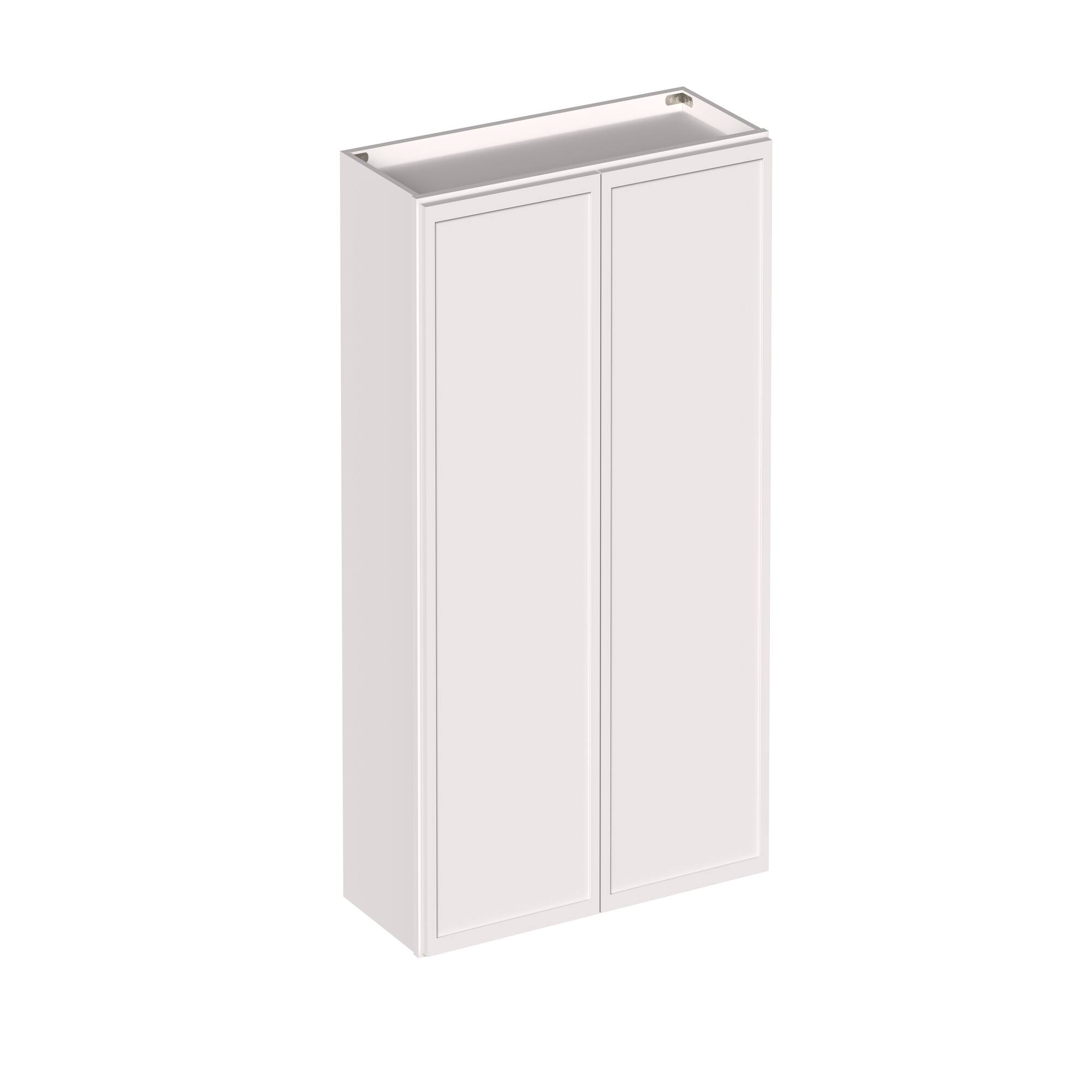 Angle. Boyel Living - 30-in W x 36-in H x 12-in D Slim Shaker RTA Kitchen Wall Cabinet with Soft-Close - Snow White.
