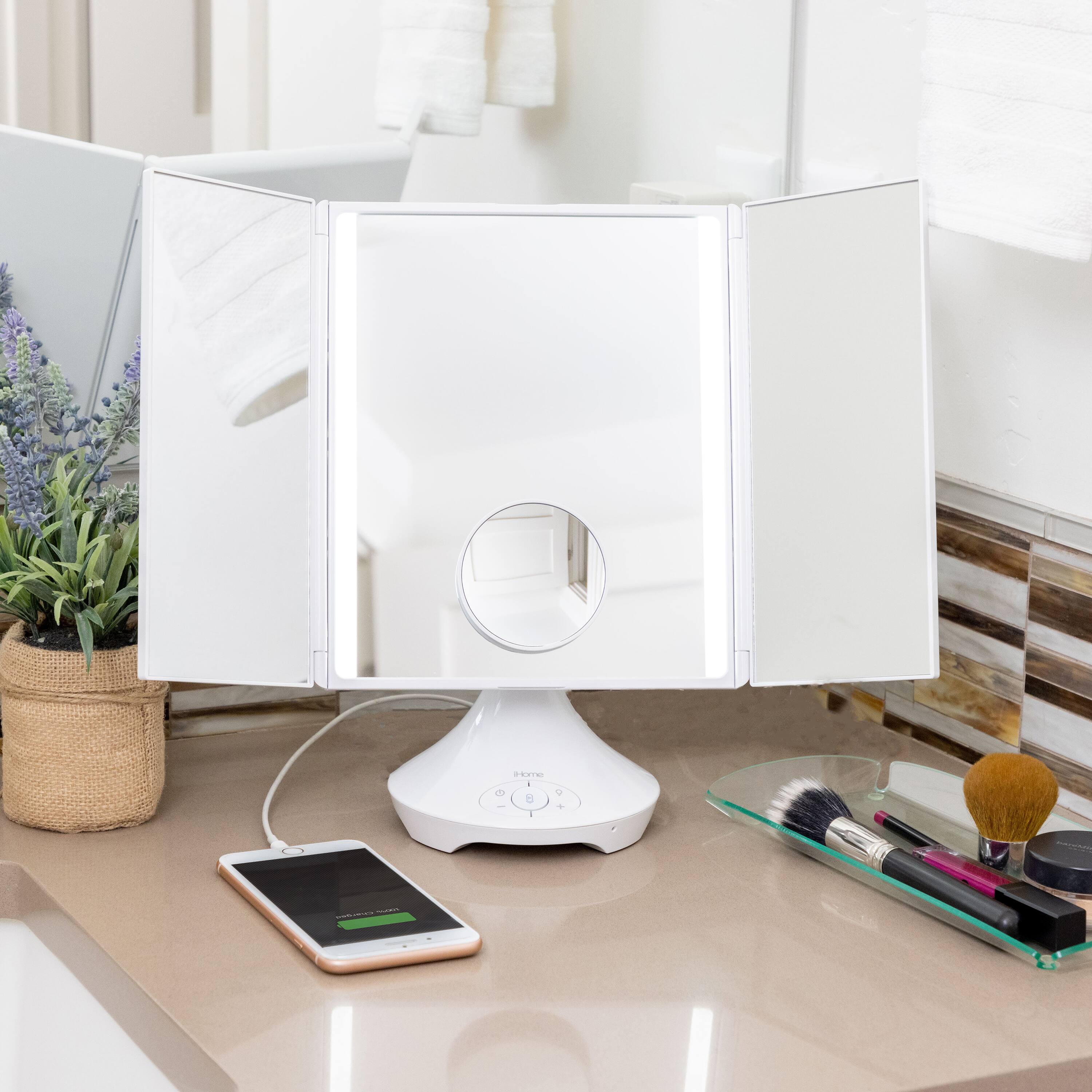 IHome Beauty REFLECT TRIFOLD Vanity Speaker with shops Bluetooth Audio (OPEN BOX)