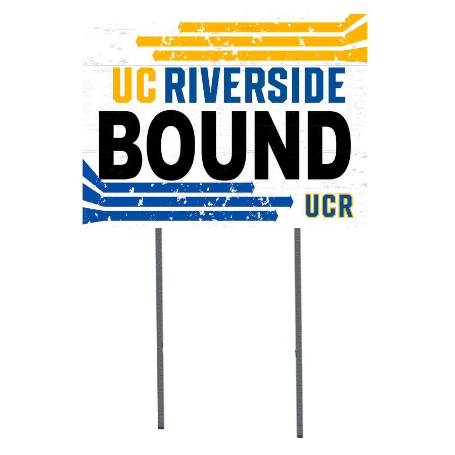 Uc Riverside Sticker Jardine UC Riverside Highlanders 18'' x 24'' Bound Yard Sign White ...