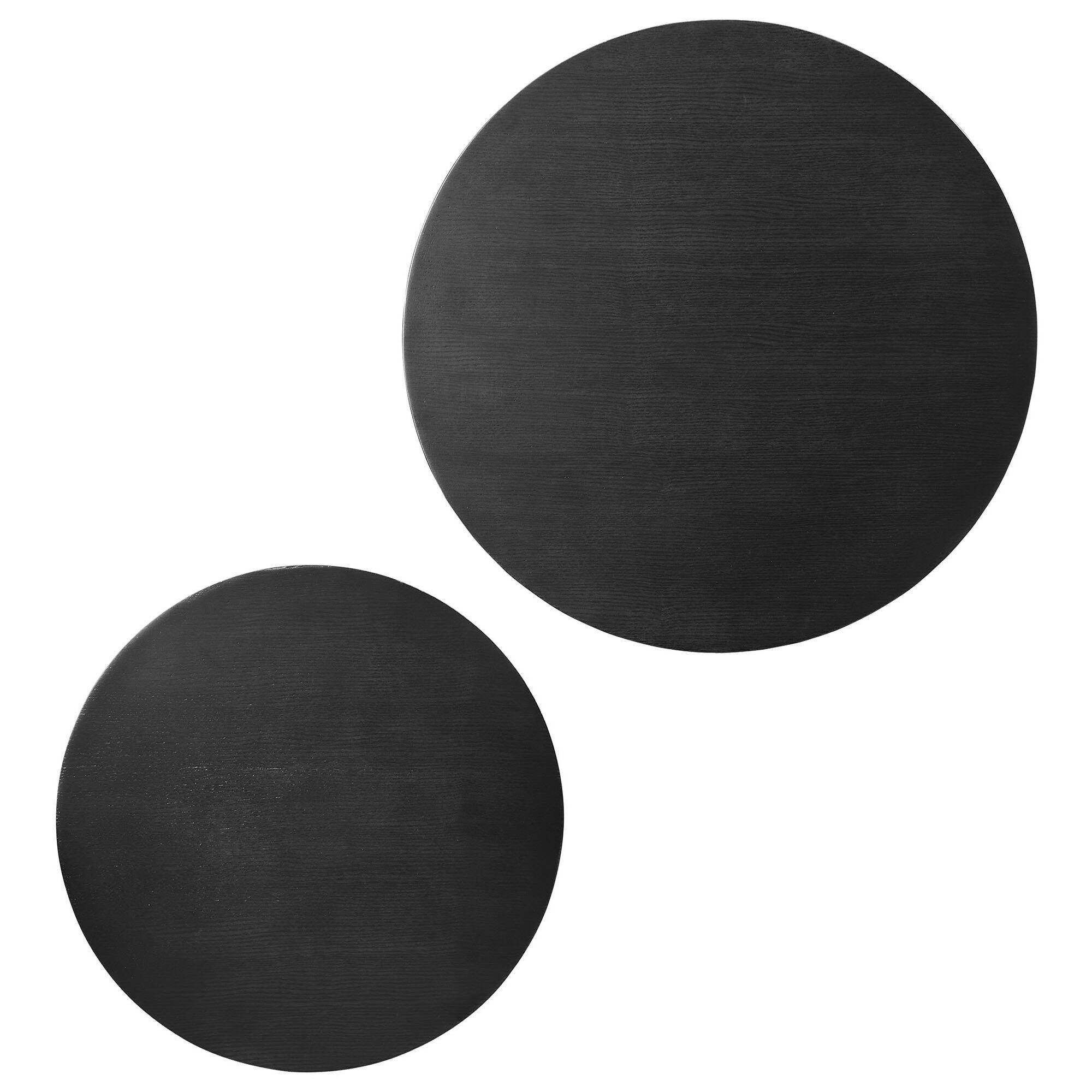 Alt View 5. Modway - Amani Round Nesting Coffee Tables Set of 2 by Modway - Black.