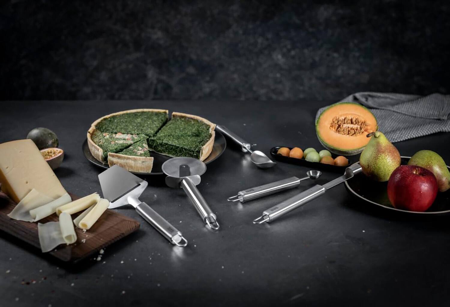 Alt View 3. Kuhn Rikon - Essential Cheese Slicer, Stainless Steel Blade for Hard & Semi-Hard Cheeses - Silver.