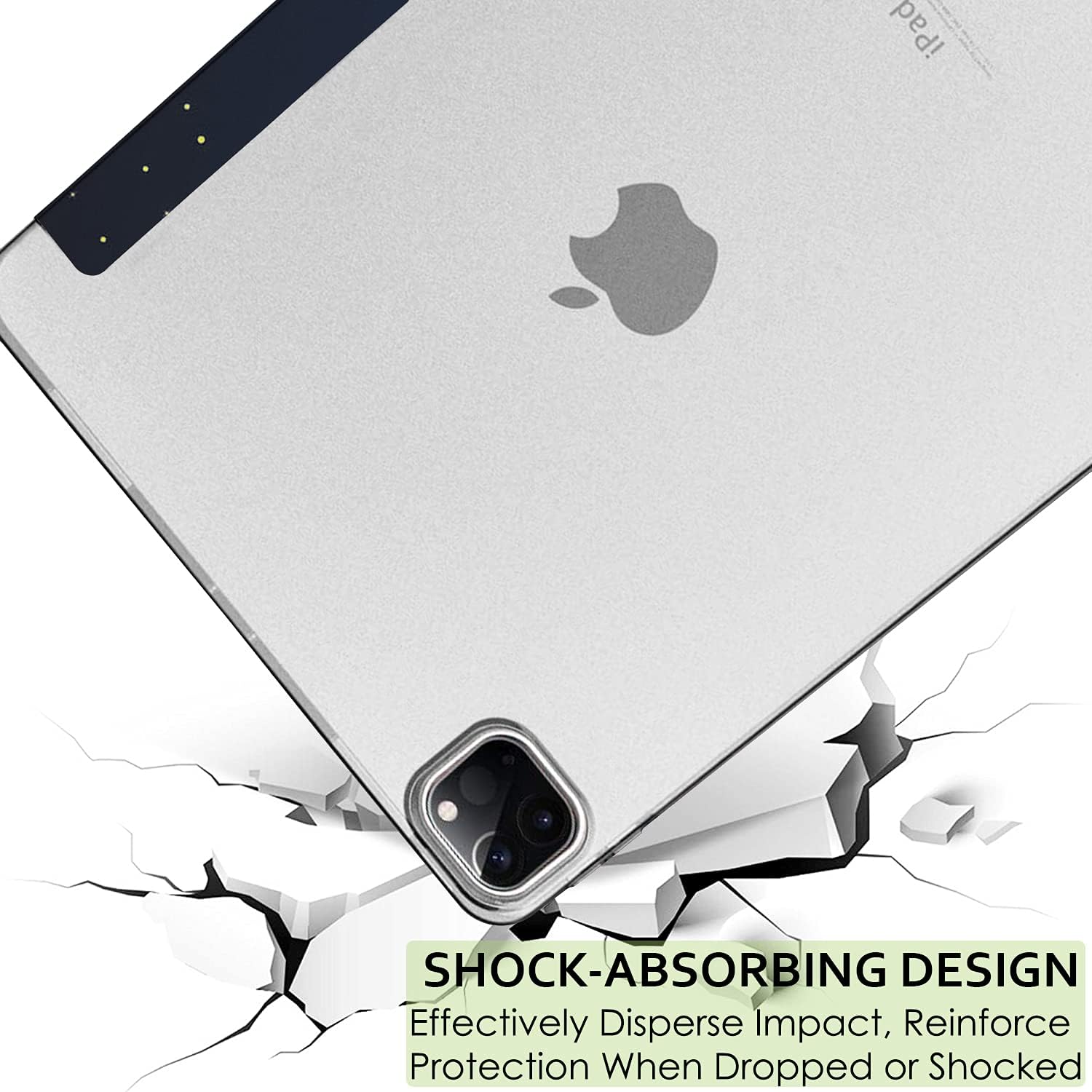 iPad

SHOCK-ABSORBING DESIGN
Effectively Disperse Impact, Reinforce Protection When Dropped or Shocked