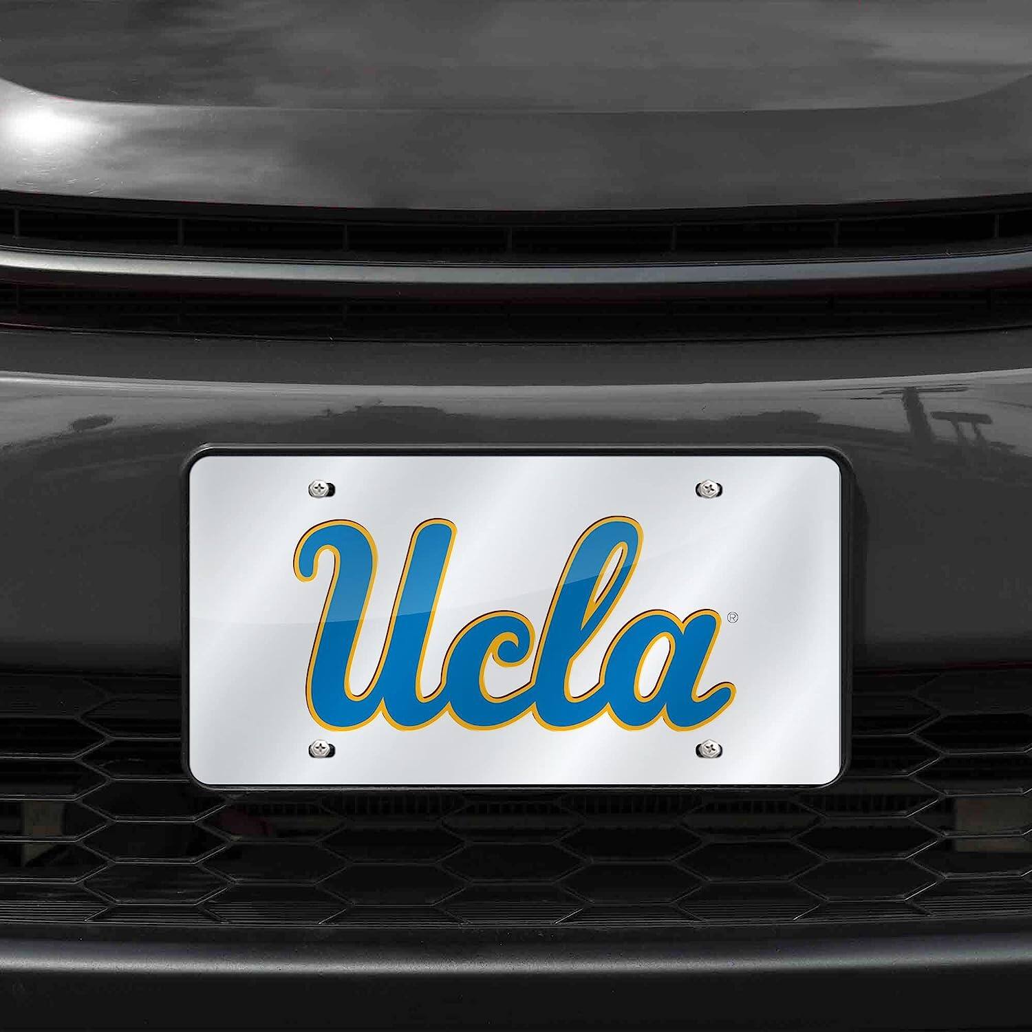 Alt View 1. Rico Industries - UCLA Bruins Mirrored Laser Cut License Plate Laser Tag - Multi.