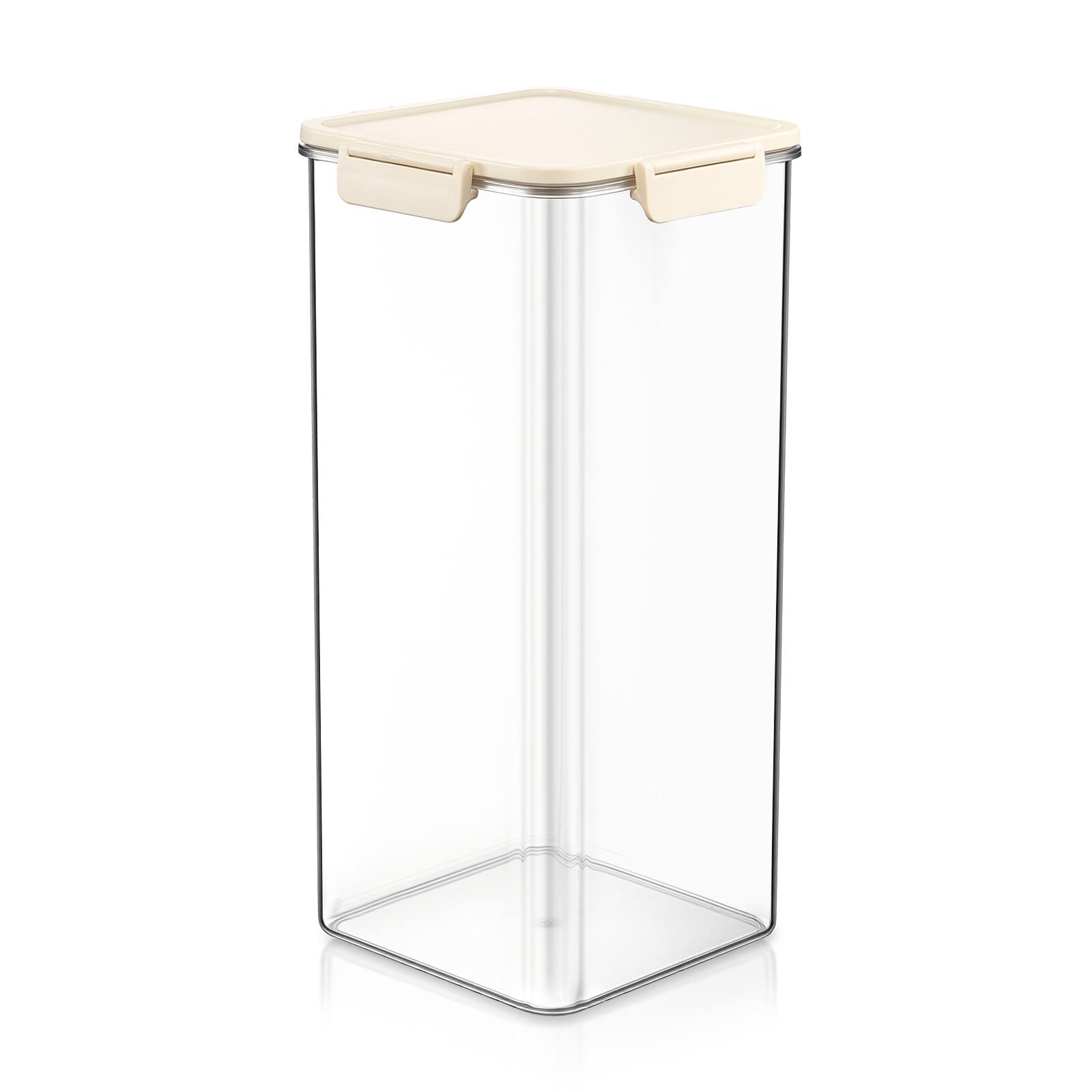 Angle. Sorbus - Sorbus Airtight Food Storage Container- Clear Stackable Pantry Canister with Secure Lid for Rice, Cereal, Flour, Pasta - Clear.