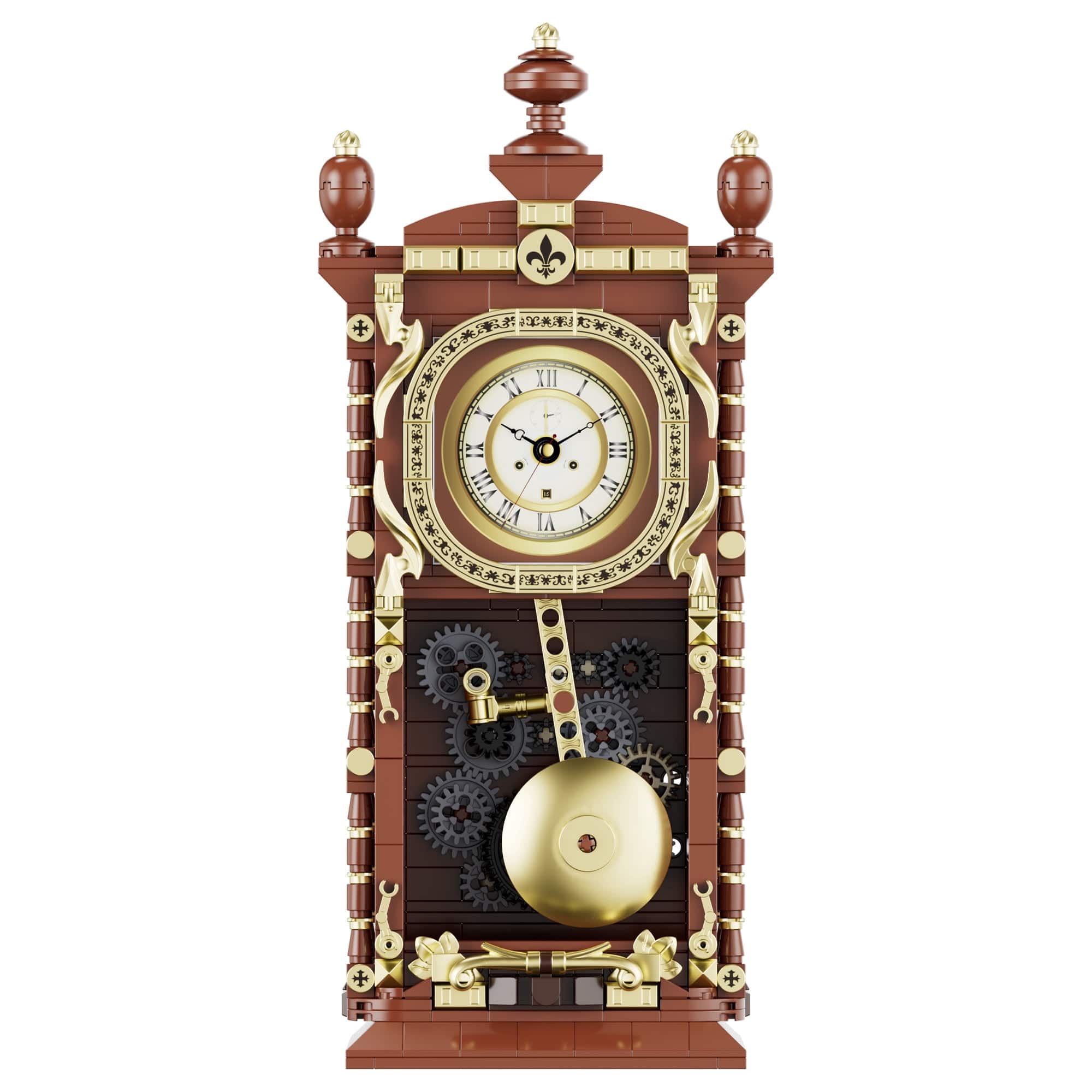 Contixo - BK12 Retro Pendulum Clock 751-Piece Building Set with Quartz Clock Component, Ages 8+ - Brown price history on PriceWatchPro