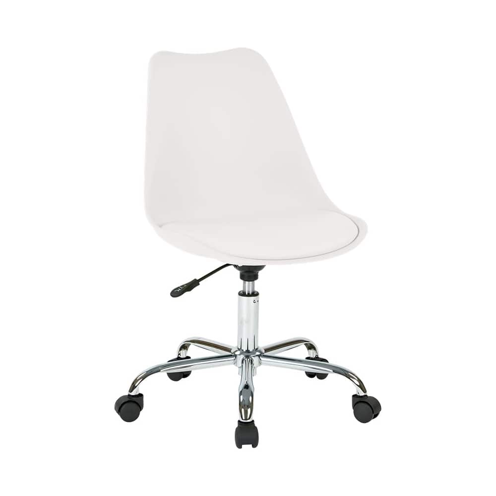 Front. OSP Home Furnishings - Emerson Office Chair - White.