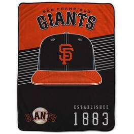 Pegasus - San Francisco Giants 60- x 80- Hat Stripes Throw Blanket - Multicolor