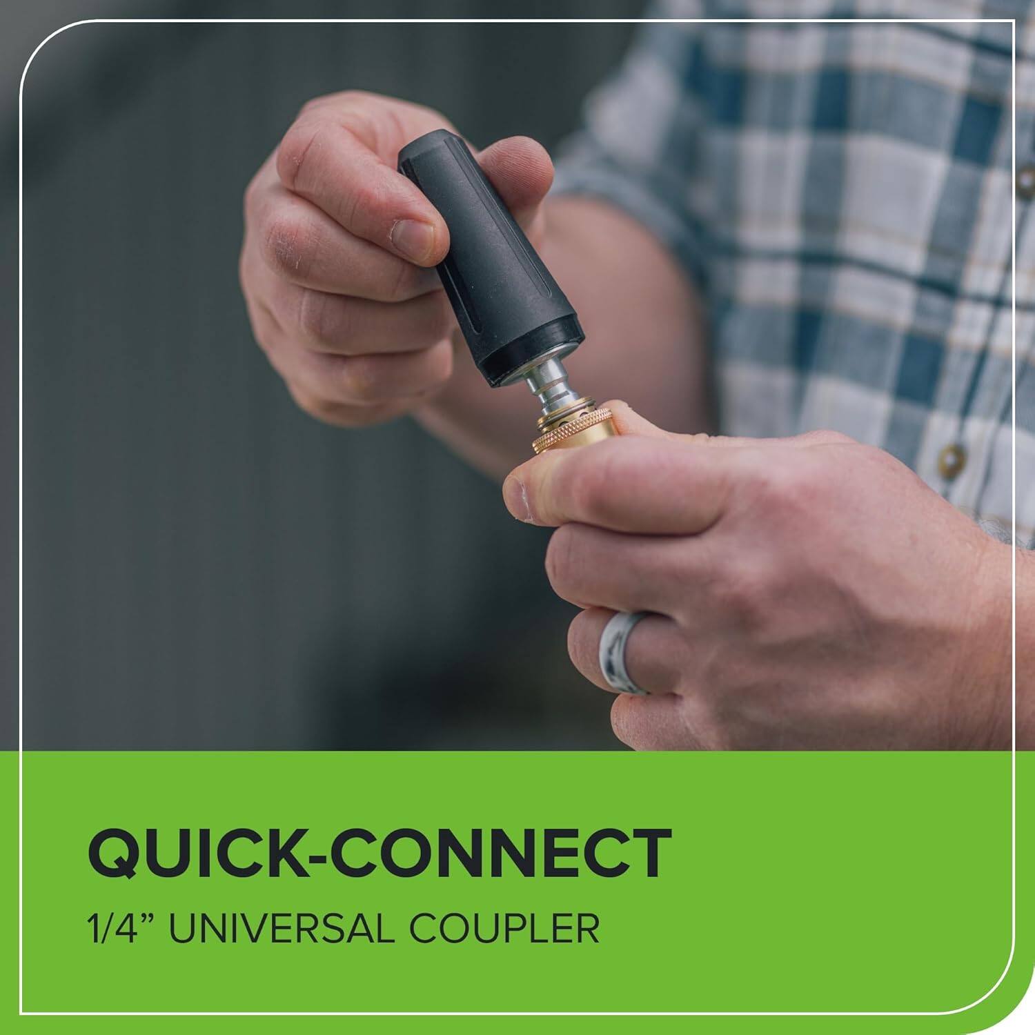 QUICK-CONNECT  
1/4" UNIVERSAL COUPLER