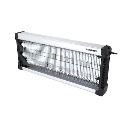 Front. Flowtron - Indoor Bug Zapper 3000V with LED Lamp, Trap, Power, Indoor/Outdoor Use - Black.