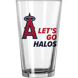 Logo Brands - Los Angeles Angels 16oz. Team Slogan Pint Glass - Multicolor