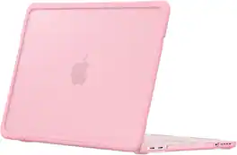 mosiso - Cover for MacBook Neo Case 13 inch 2026 A3404 A18 Pro Chip, Protective Hard Shell with Shock-Absorbing TPU Bumper - Blush