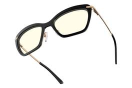 GUNNAR - Womens Computer Glasses - Anna, Clear Lens - Blue Light Blocking, Releive Dry Eye, Anti Glare - Onyx