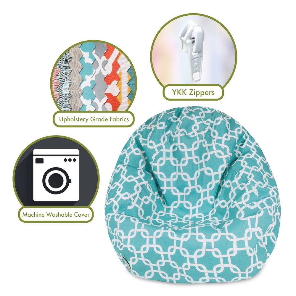 - Upholstery Grade Fabrics
- YKK Zippers
- Machine Washable Cover