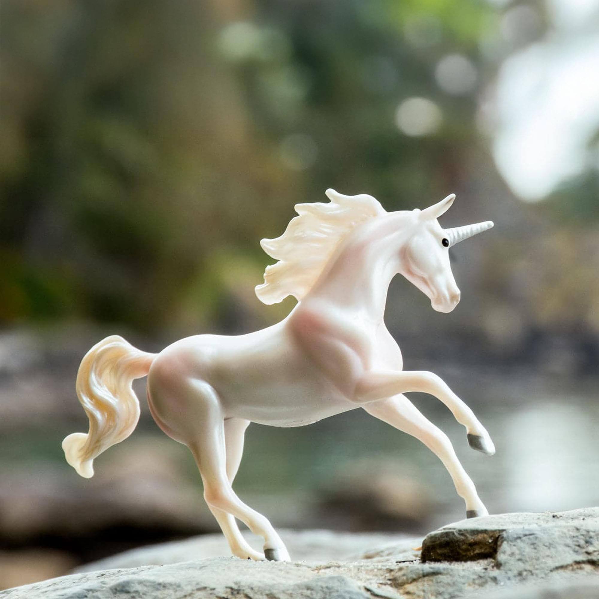 Alt View 2. Breyer - Breyer Unicorn Treasures 1:32 Scale Model Horse | Pearl - Yellow.