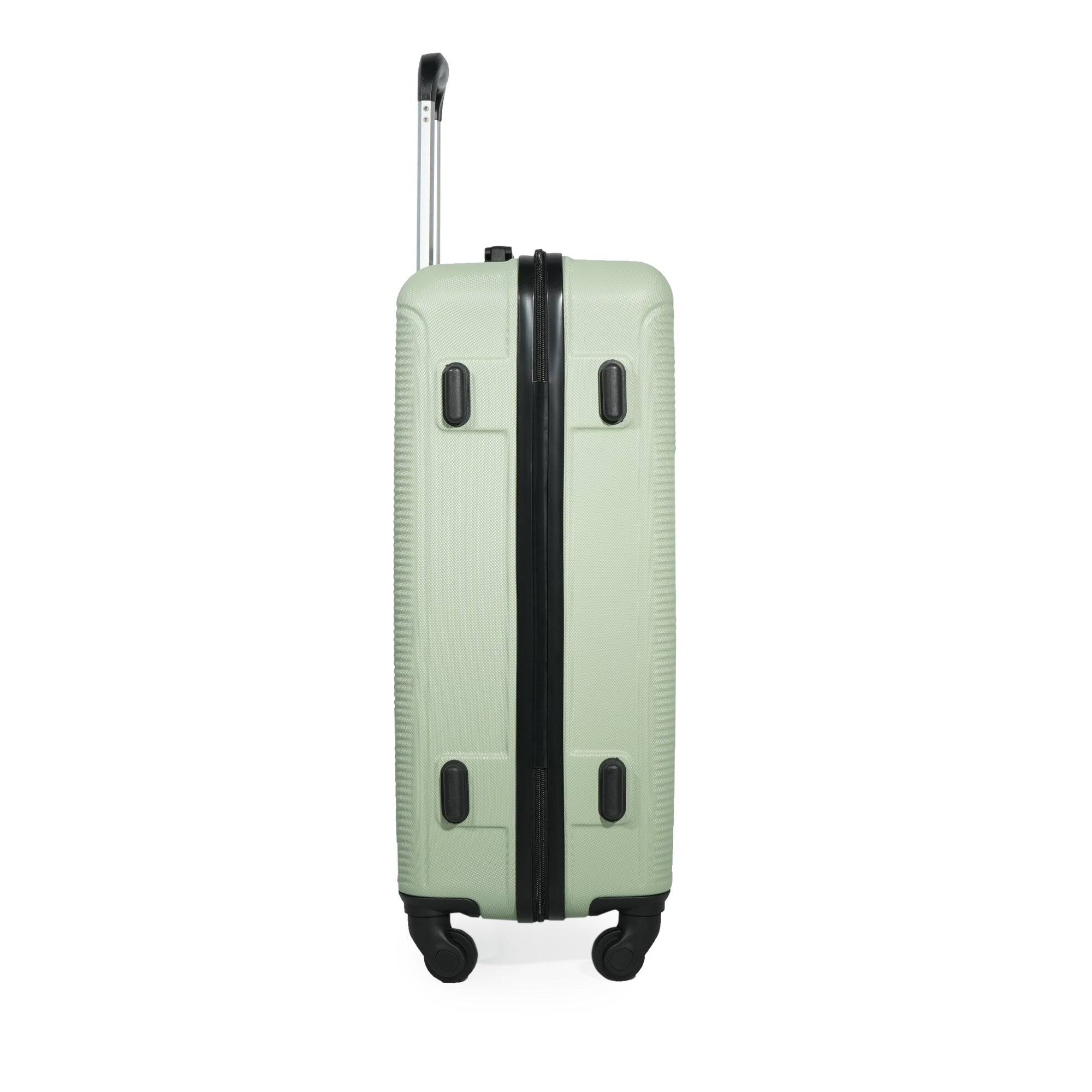 Alt View 7. BreeBe - 3-Piece Luggage Set ABS Lightweight & Durable Suitcase with Spinner Wheels, TSA Lock, (20/24/28), Green - Green.