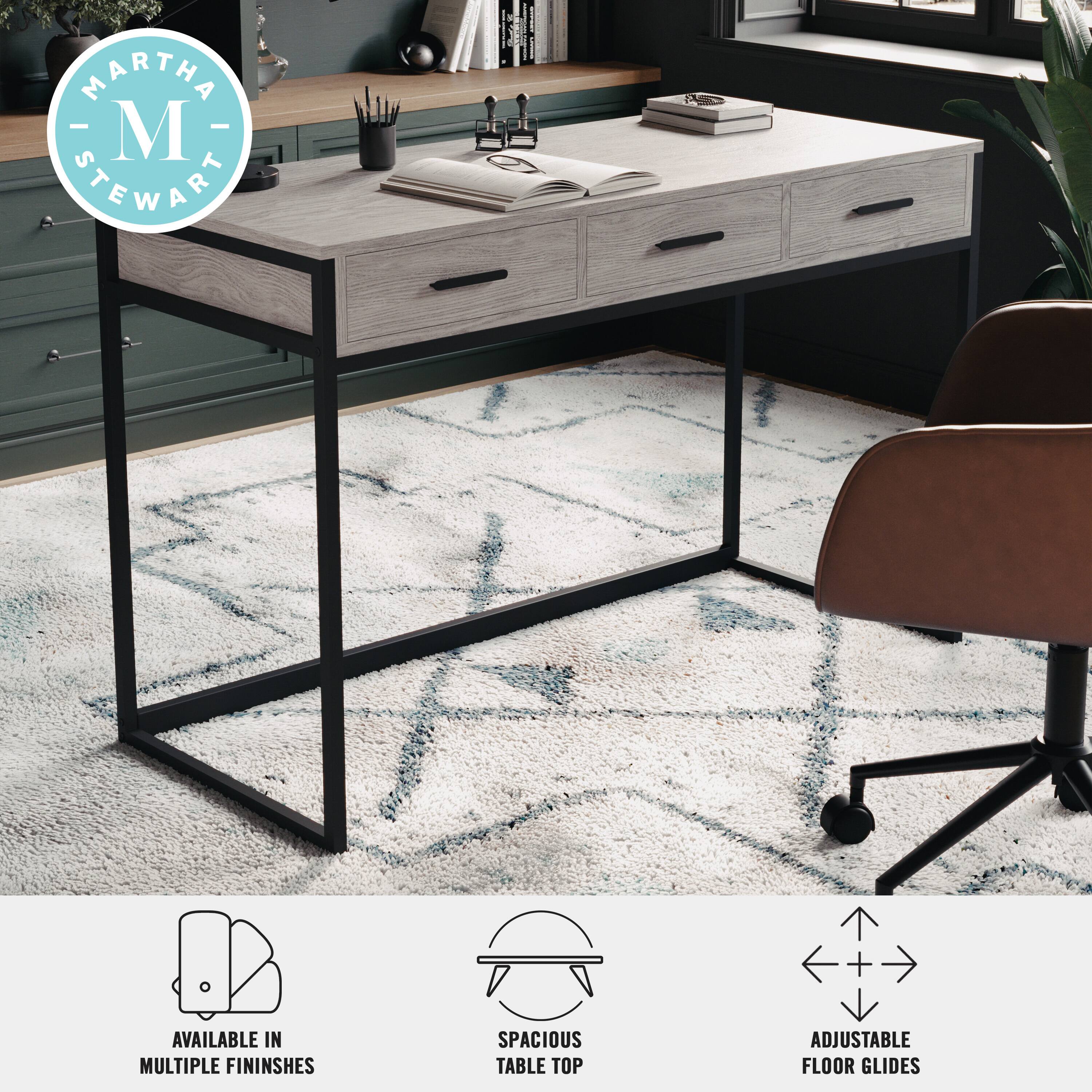 MARTHA STEWART | Spacious table top | Available in multiple finishes | Adjustable floor glides