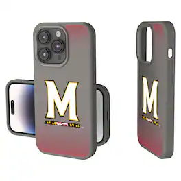 Keyscaper - NCAA - Maryland Terrapins Linen Logo iPhone Soft Touch Case - 14 - Gray