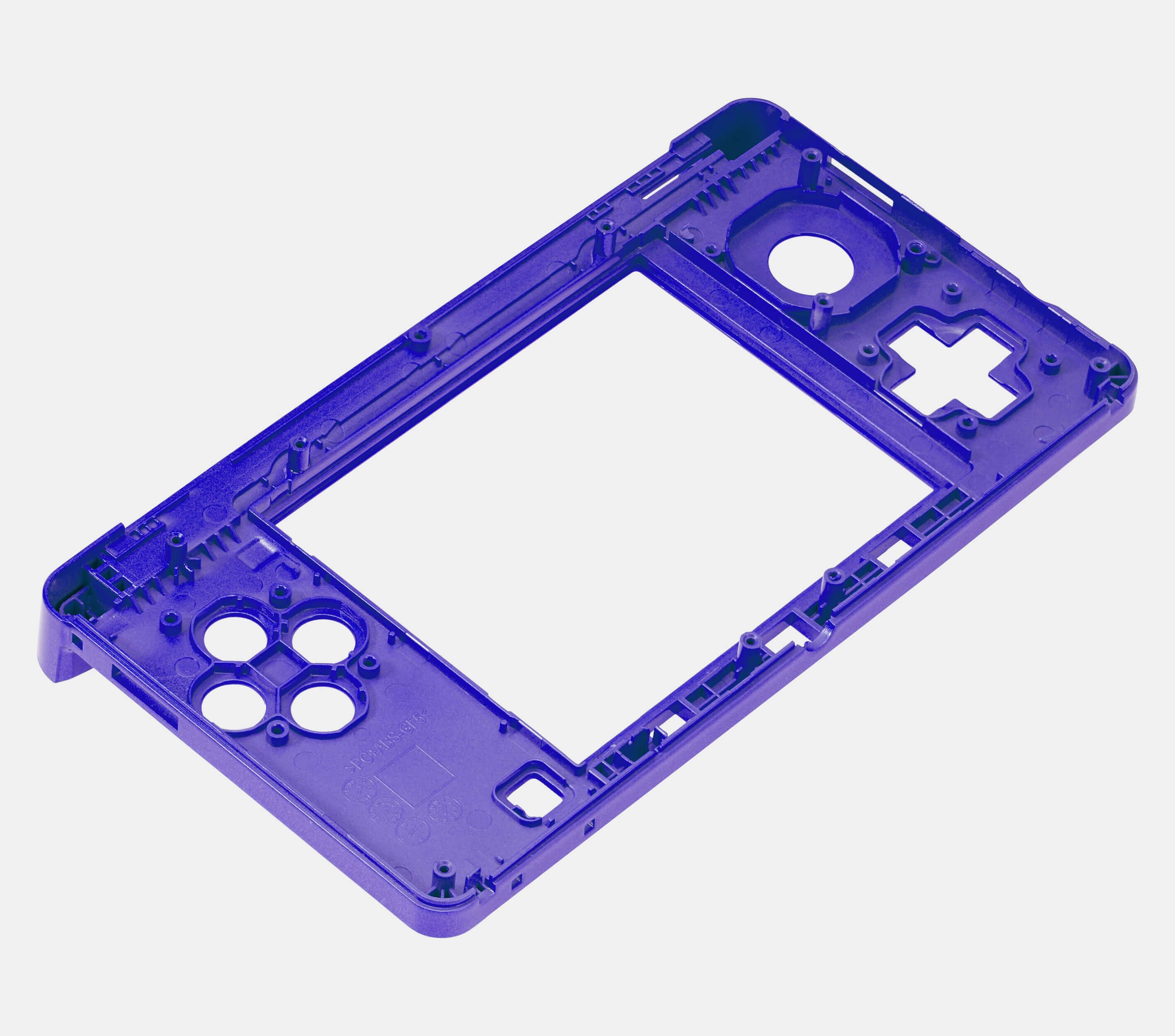 Alt View 1. MobileSentrix - Mid-Frame Housing Compatible For Nintendo 3DS - Purple - Purple.