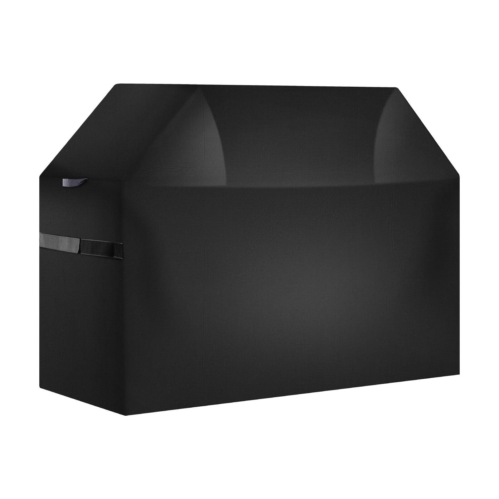 Alt View 5. VEVOR - Grill Cover, 48 inch BBQ Covers for Outdoor Grills, Fade Resistant, Weather Resistant Heavy Duty 600D Polyester - Black Fabric, White Reflective Strips.