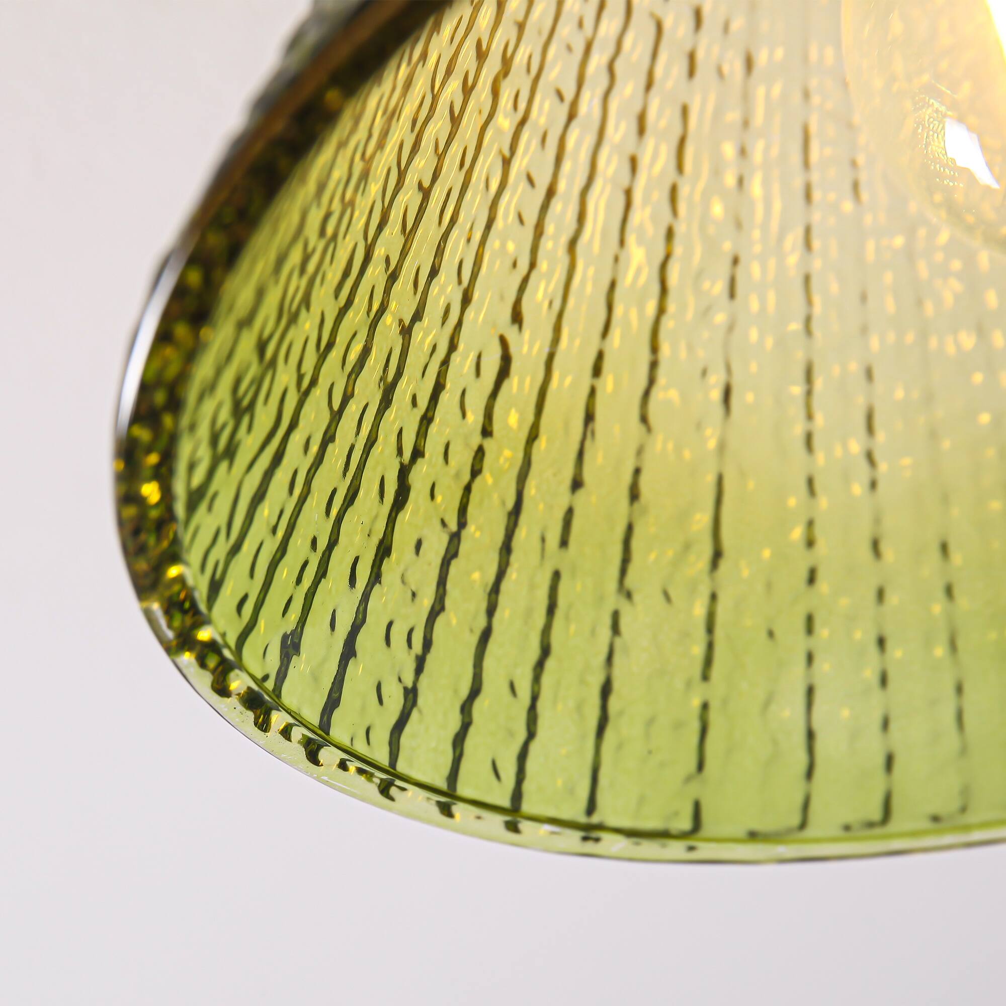 Alt View 4. Parrot Uncle - 7.5" Vintage Green Glass Hallway Semi Flush Mount Ceiling Light - Green.