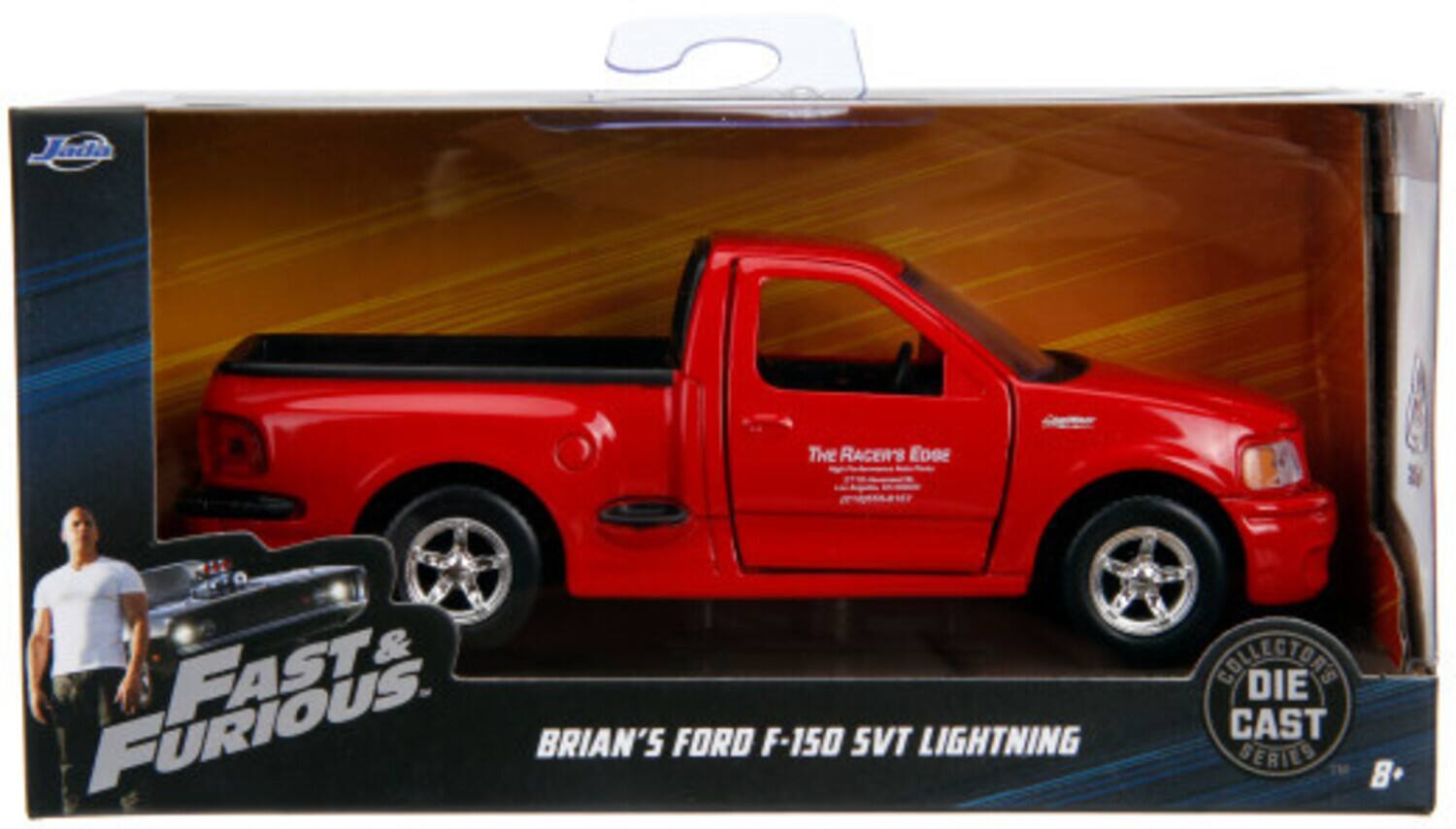 The text on the image is: "Fast & Furious. Brian's Ford F-150 SVT Lightning."