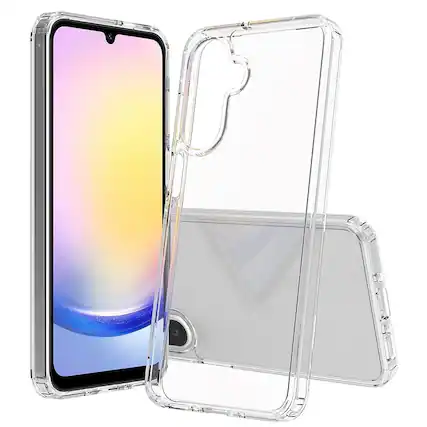 Front. RomeTech - Rome Tech Hybrid Case for Galaxy A26 5G - Clear - Clear.