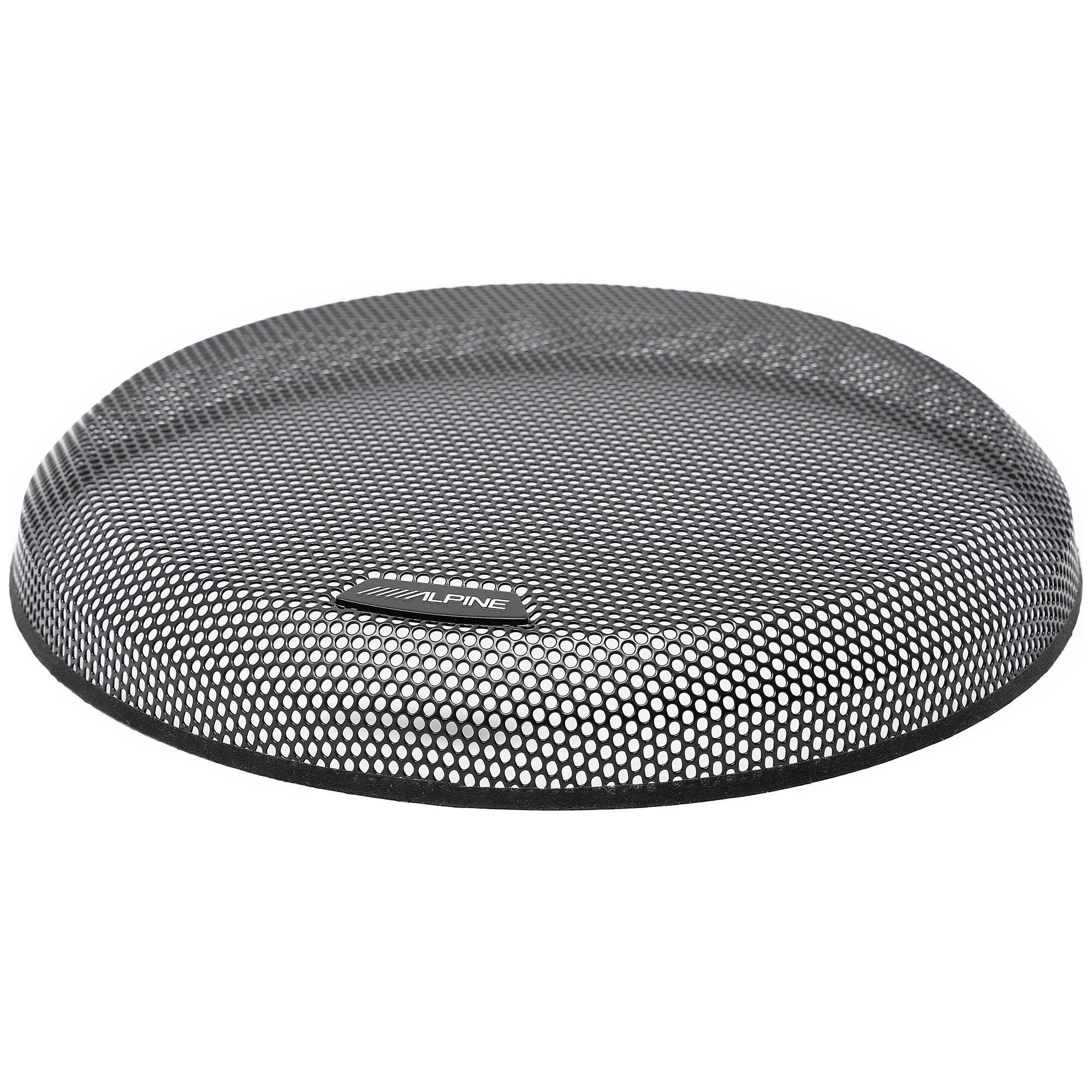 Alt View 10. Alpine - Alpine KTE-8G.3 Grille for 8" Type-R and Type-S subwoofers - Black/Gray.