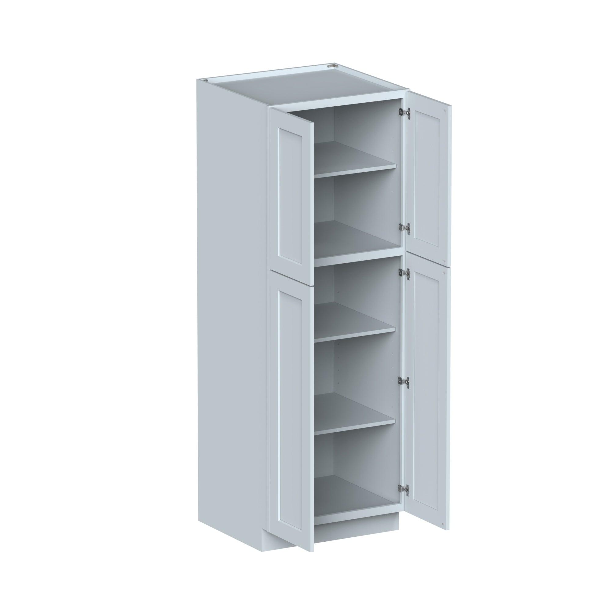 Alt View 2. Boyel Living - Dove Gray Pantry Cabinets 84.Wx27in.H Ready to Assemble Kitchen Cabinets 4Doors HDF Door - DOVE GRAY.