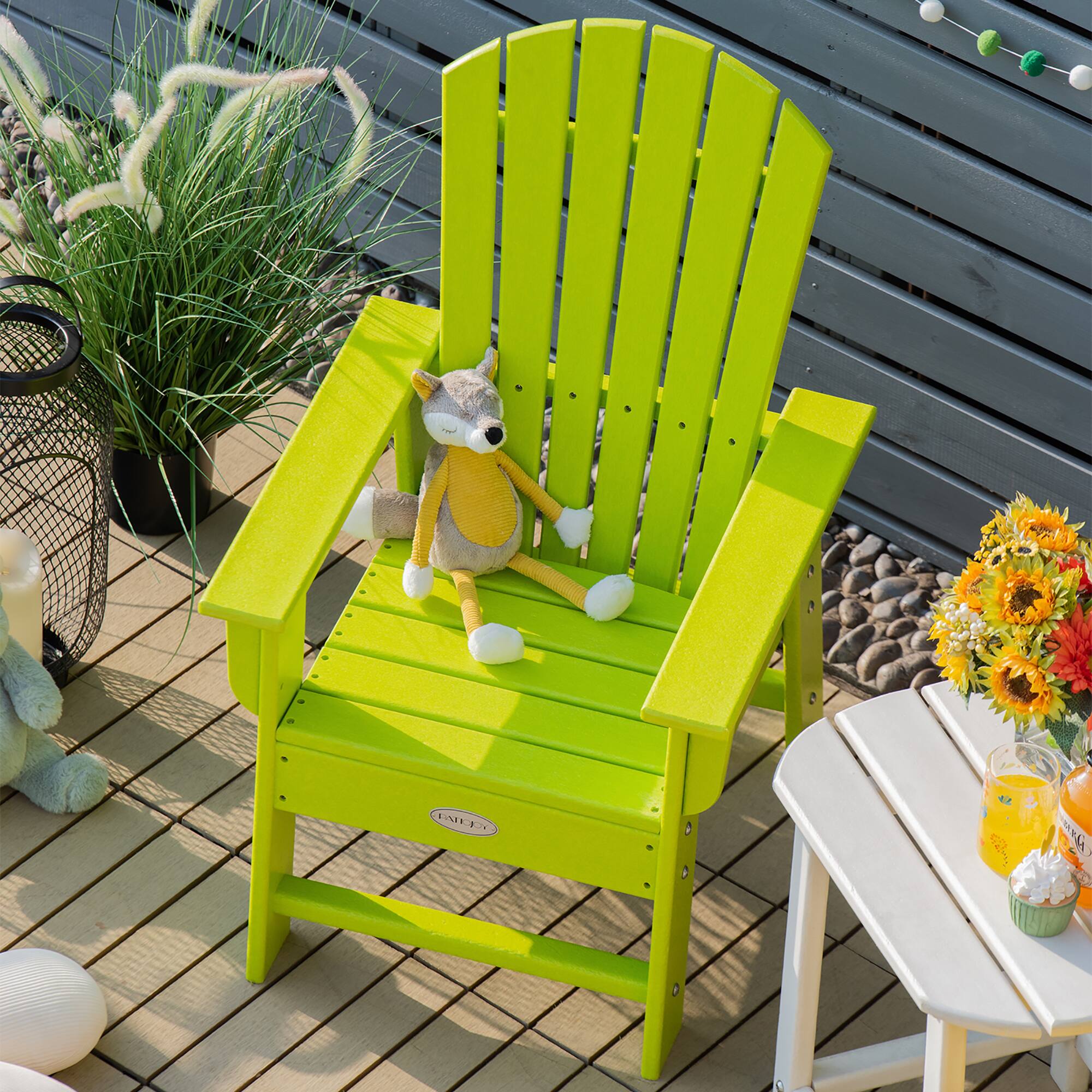Alt View 2. Costway - Costway Patio Kids' Adirondack Chair Seat Weather Resistant for Ages 3-8 - Green.