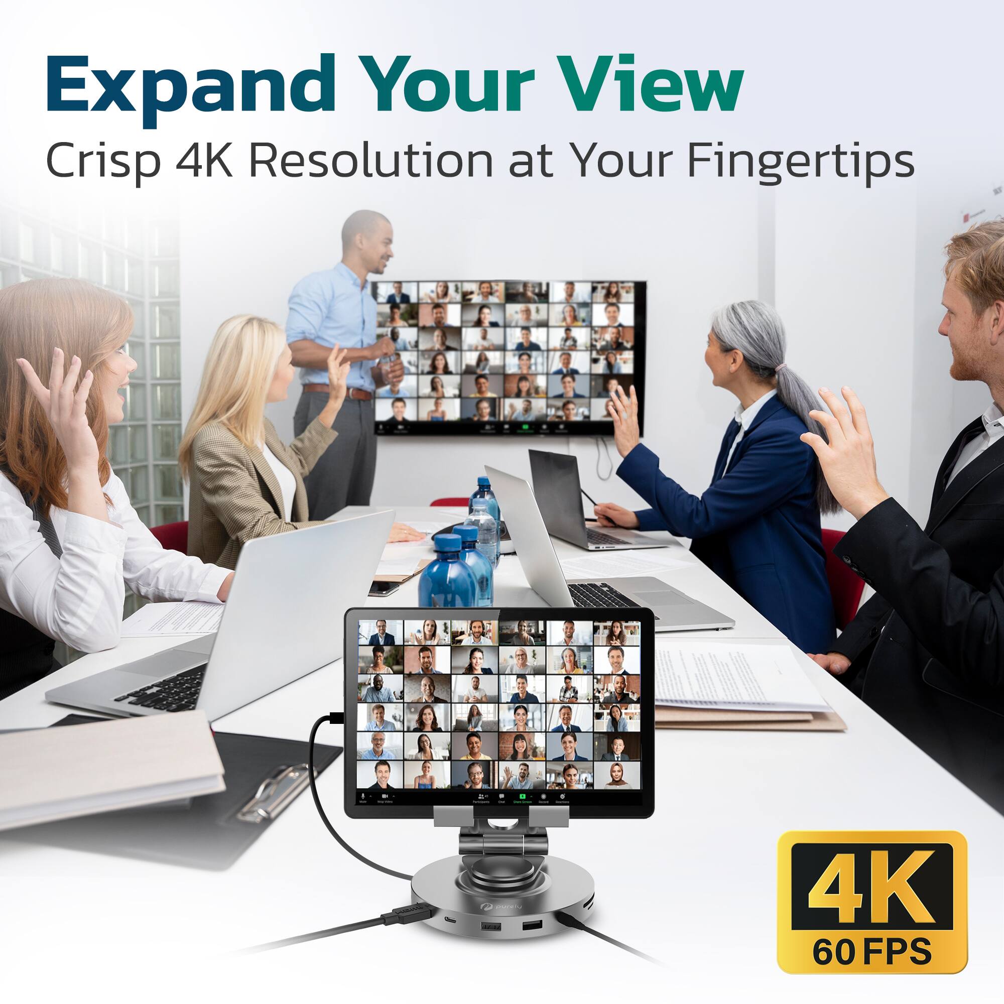 Expand Your View  
Crisp 4K Resolution at Your Fingertips  
4K 60 FPS