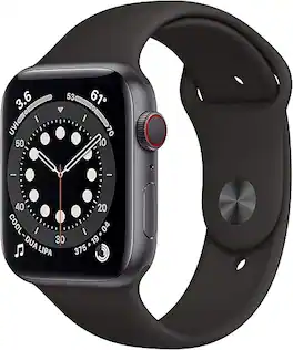 Refurbished Excellent - Apple Watch Series 6 40mm 2020 (GPS + Cellular) - Titanium - Space Black - (2020)