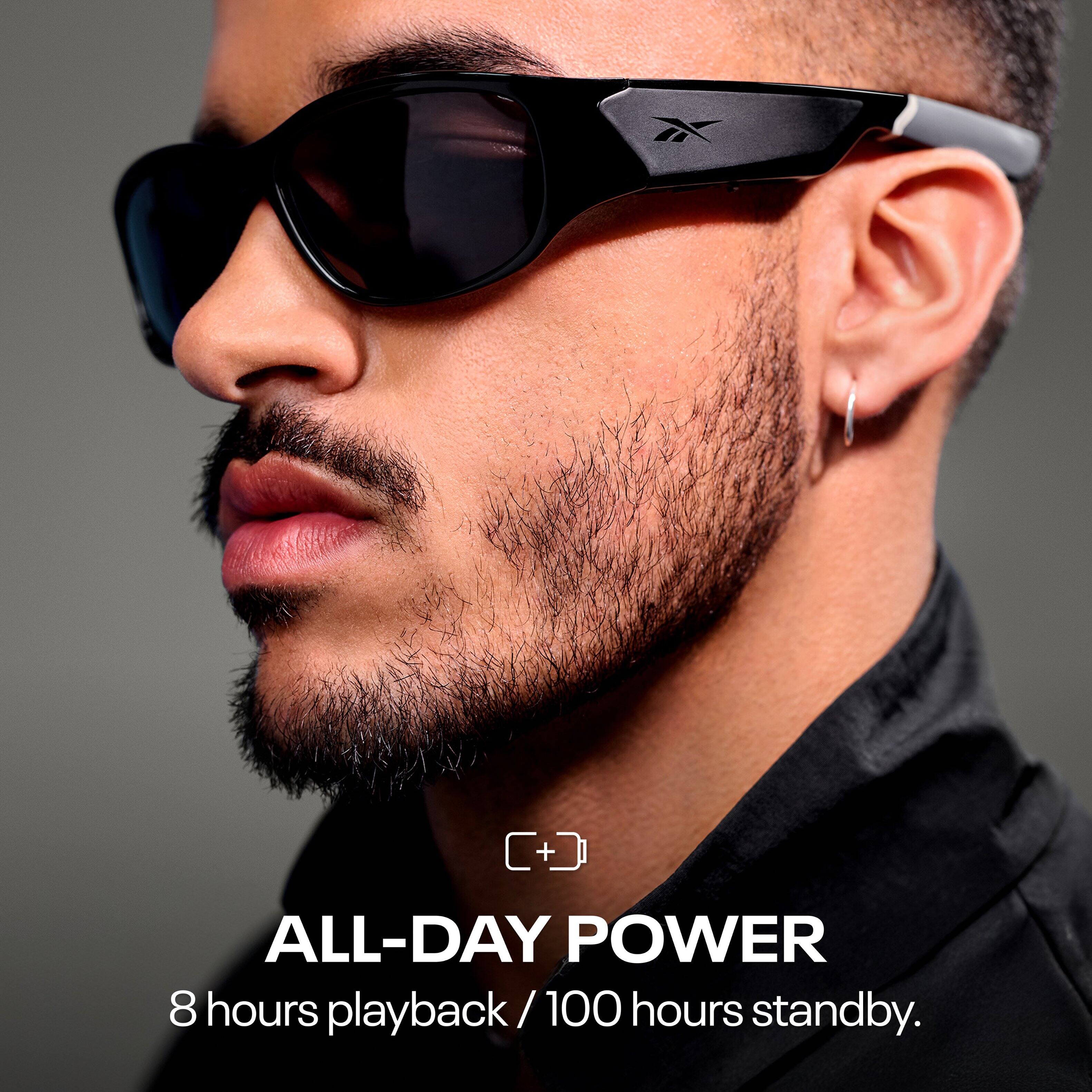 ALL-DAY POWER  
8 hours playback / 100 hours standby.