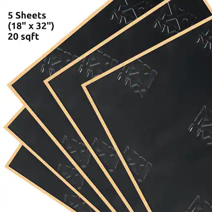 5 Sheets (18" x 32") 20 sqft