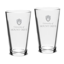 Jardine - Mount Olive Trojans 16oz. Two-Piece Classic Pub Glass Set - Multicolor