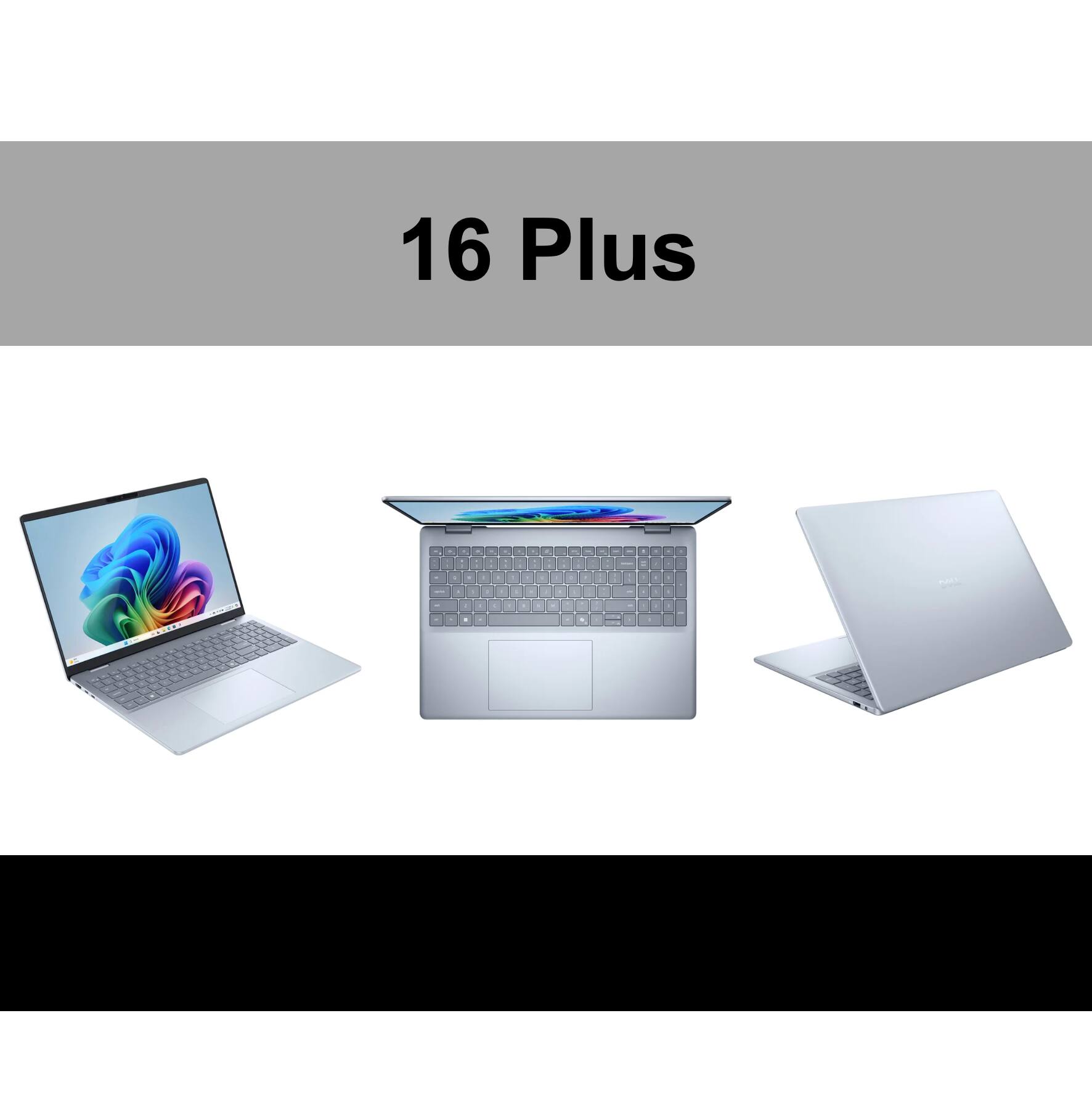 Alt View 2. Dell - 16 Plus LDB16255 Laptop 16.0 WUXGA Display (Ryzen AI 7 350, 32GB, 1TB  SSD, Win 11 Pro) w/17in Backpack - Ice Blue.