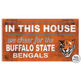 Jardine - Buffalo State Bengals 11" x 20" Indoor/Outdoor In This House Sign - Orange