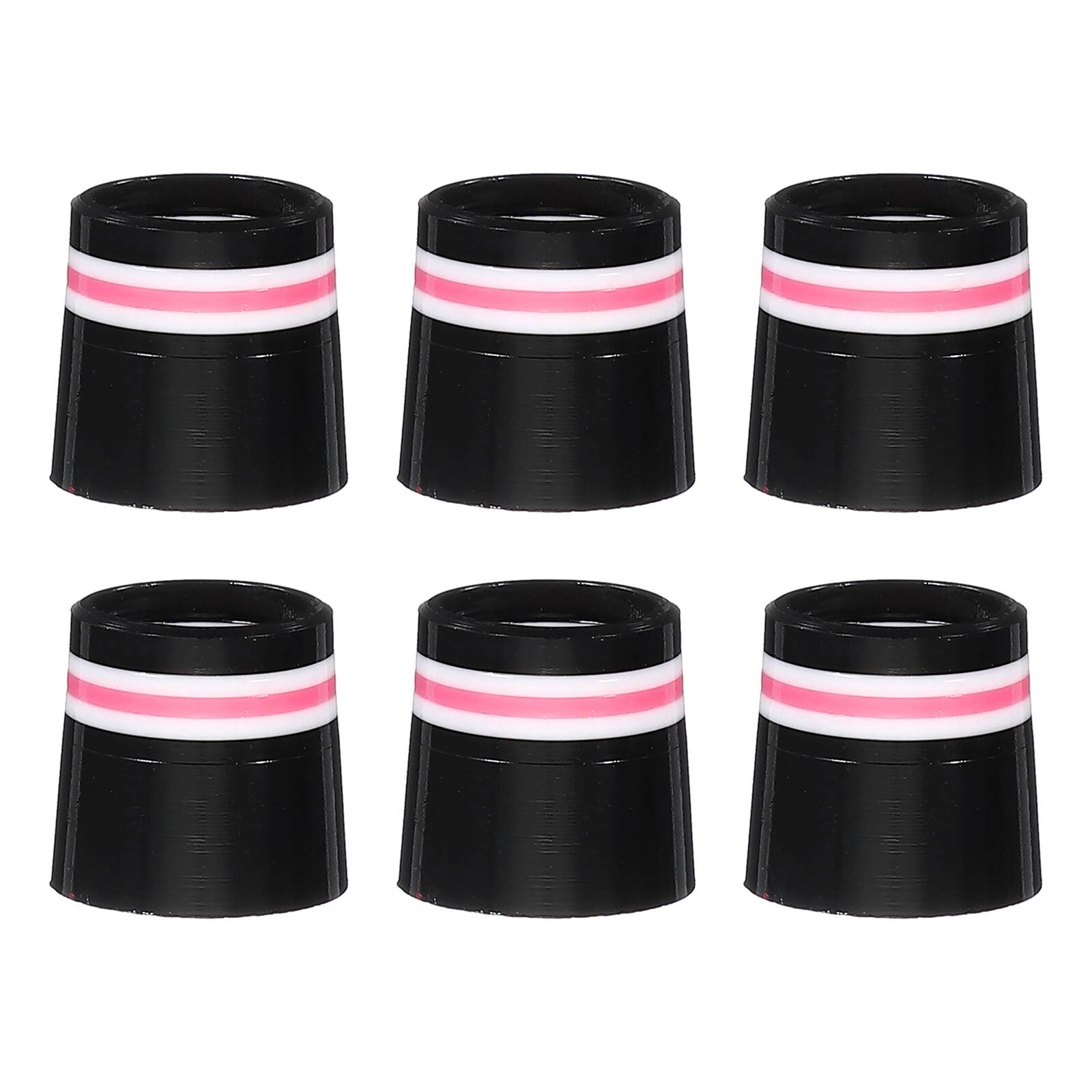 Unique Bargains - Golf Ferrules, 12.7 mm Taper Tip Shaft Iron Ferrules Durable CAP Protector, 6pcs & 0.37" - Fits Club Repair/Maintenance - Pink