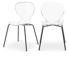 Meridian Furniture - Clarion Matte Dining Chair, Set of 2 - Black