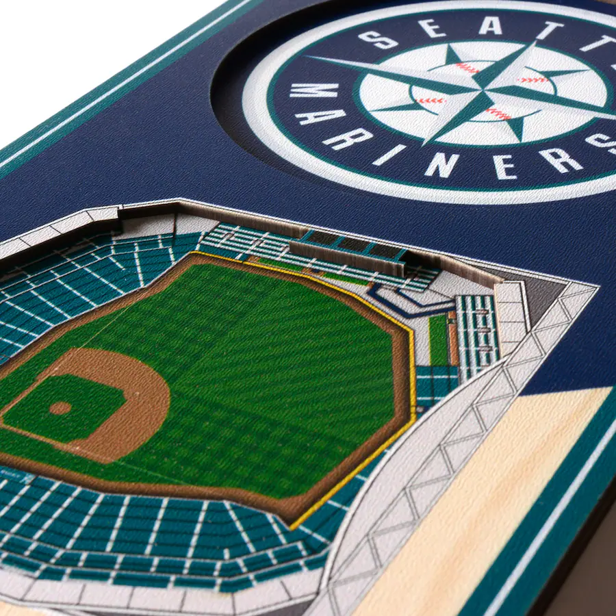Mariners Stadium Rafter Banners YouTheFan Seattle Mariners 6'' x 19'' 3D StadiumView Banner Multicolor ...