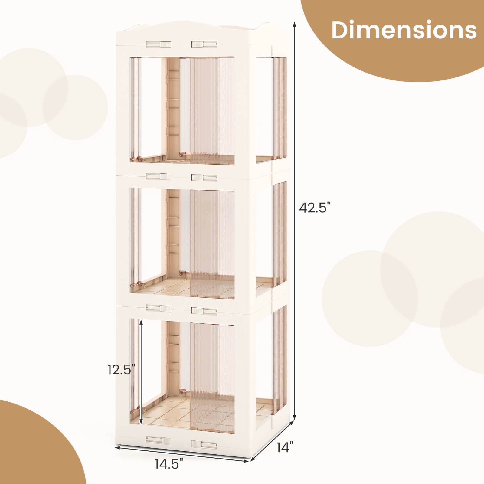 Dimensions: 42.5" x 12.5" x 14.5" x 14"